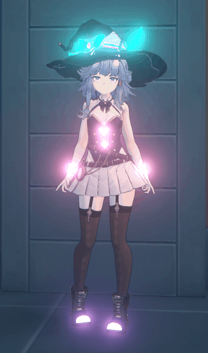 苍角-魔法少女-发光