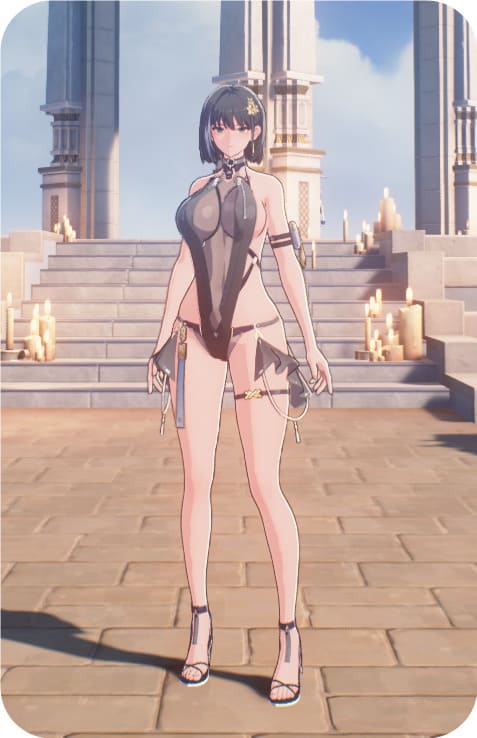 白芷 短发泳装 / Baizhi Short hair swimsuit